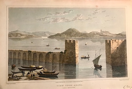 Batty Elizabeth Frances View from Arona. Lago Maggiore 1820 Londra